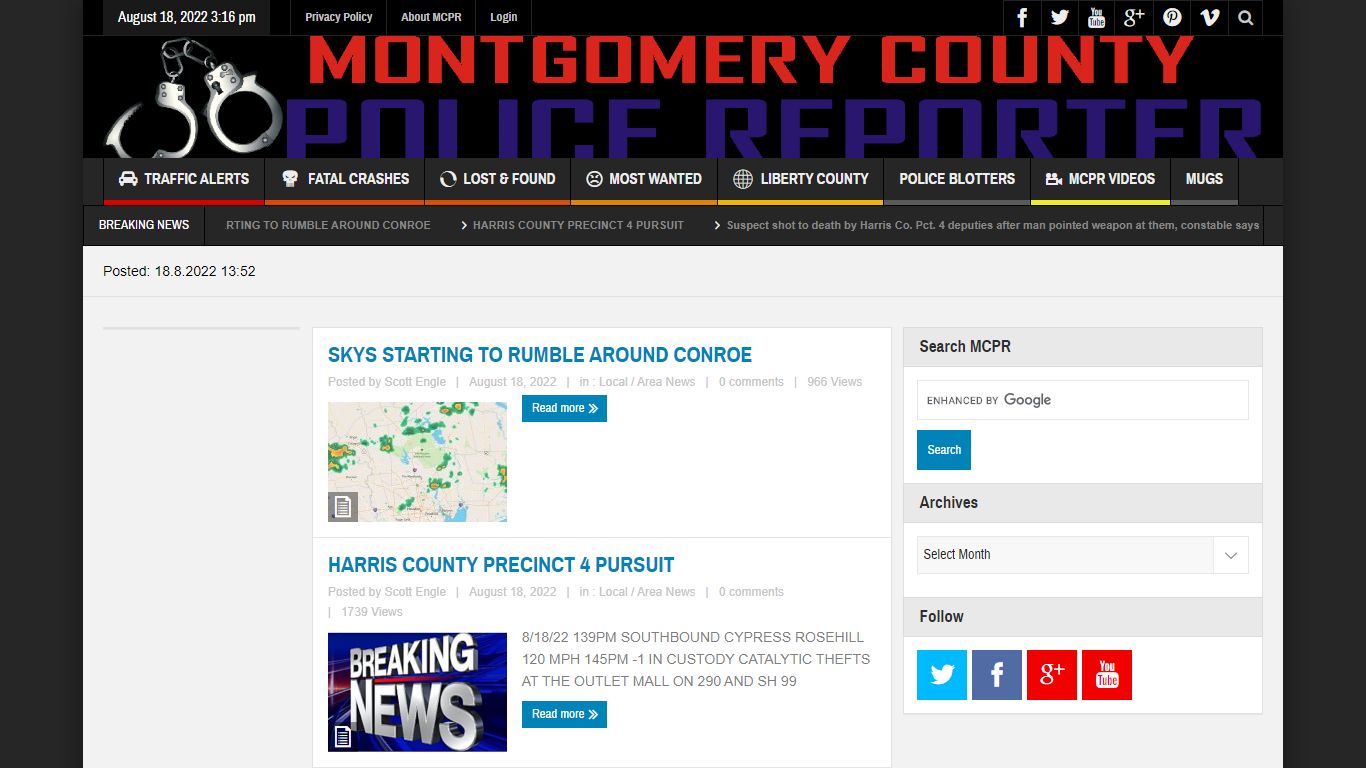 Montgomery County Police Reporter